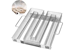 KBIBCK Générateur de fumée froide avec anse en acier inoxydable, fumoirs à fumer réutilisables avec crochet et brosse de nettoyage, Pour barbecues, fumoirs