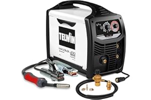 Telwin 816127 Ready Kit saldatrice Inverter multiprocesso Maxima 200 con Accessori Saldatura Flux/MMA/Mig-Mag, 170A