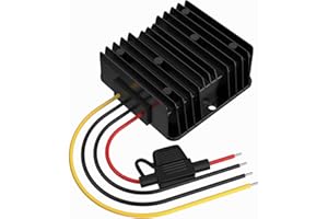 THLY 24v to 12v Converter, Step Down Transformer 30A 360W Power Adapter Converter with Fuse Waterproof, Voltage Transformer for Golf Cart LED Motor Truck Vehicle Boat (Accept DC 15-40V Inputs)