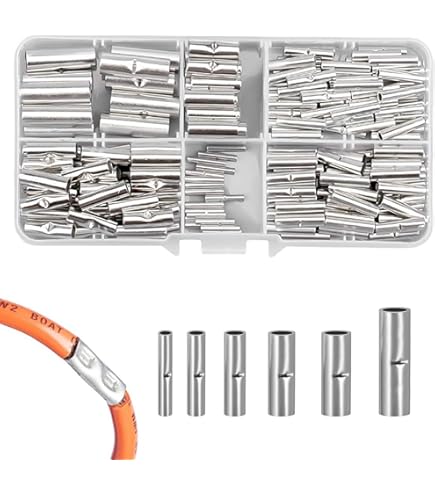 Hb-digital Aderendhülsen 16mm² Isoliert - 10 Stück Kupfer Quetschverbinder Blau