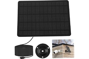 Happyyami 20w Solpanel För Säkerhetskameror Väggmonterad Utomhus Solladdare Monokristallin Solcell