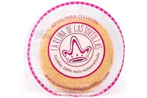 La Reina de las Tortillas | Tortillas Mexicanas de Maíz Amarillo| Líder Europeo en Gastronomía Artesanal Mexicana | 32 Unidades | 10cm | Ideal para Fajitas | Sin Gluten | Maíz 100% Nixtamalizado