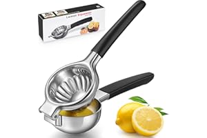 Spremiagrumi Manuale, Sopito Spremi Limone in Acciaio Inossidabile Solido e Resistente alla Ruggine per Cucine e Bar, Spremiagrumi Antiscivolo