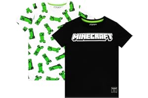 Minecraft T-Shirt 2 Pack Boys Gaming T-shirty dla dzieci