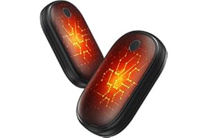 LUJASI Scaldamani Ricaricabile, 2 in 1 Scaldamani Magnetico 5000mAh, Scalda Mani Elettrici USB-C, Certificato CE UL,3 Livelli di Temperatura, Per Campeggio All'aperto, Caccia e Golf bambini silicone