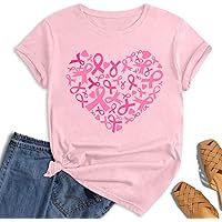 T-shirt à Manches Courtes Pour Femme - Col Rond - Rose