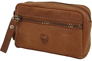 GERMANUS Etui na klucze, etui na kluczyki, breloczek 4051, skóra, jasnobrązowy, jeden rozmiar, klasyczny