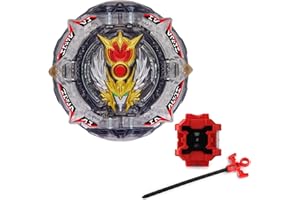 Ficho Battling Tops Spinning Top with Two-way Pull Ruler Launcher Left and Right Rotation Novelty Toy Set Suitable for Boys's B-192,One Size