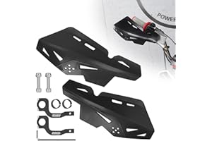 RUTU Dirt Bike Protège-Mains 7/8" 22 mm, Protège-Mains de Moto avec Support CNC Paire pour Dirt Pit Bikes, Motocross, ATV, CRF KLX KX LTR TRX SX SXF EXC XCW Grizzly, Scooter, Hawk 250 - Noir