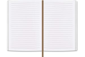Lined Journal Notebook Paper for Refillable Leather Journals – MOONSTER® Premium Milled Inserts A5 Paper 70gsm Sheets Ruled Notepad 21 x 14.5 cm with 320 Refill Pages and Helpful Bookmark