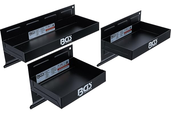 BGS 67150 | Jeu de tablettes magnétiques | 150/210 / 310 mm | 3 pièces