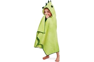 Cuddledry Cuddleroar Bamboo Soft Hooded Towel | Fun Toddler and Baby Bath and Swim Hooded Towels | Made with 100% Oekotex Accredited Bamboo & Cotton | Perfect For Ages 1-3 | Green Dinosaur