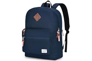 RAVUO Backpack for Men, Water Resistant 15.6 Inch Laptop Backpack Casual School Backpack Daypack with Two Bottle Pockets Blue