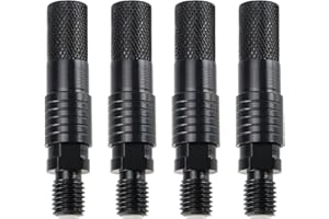 EMSea Lot de 4 adaptateurs de canne à pêche 3/8" - Connecteur amovible - Pour la pêche à la carpe - Accessoires de pêche