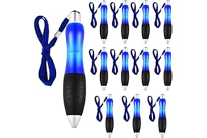 EnixwH 12 sztuk długopisów, wysokiej jakości długopis, z antypoślizgową strefą chwytu, do miękkiego pisania, ergonomiczne, na artretyzm, bóle rąk, parkinsona (niebieski)