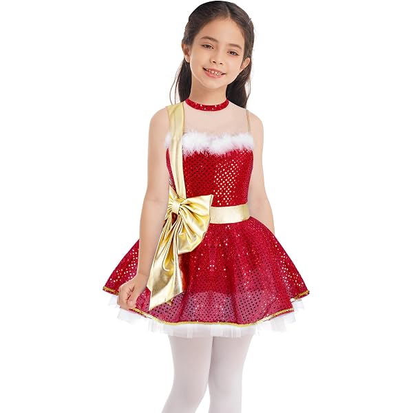 LOLANTA Costume da Cheerleader Rosso e Blu per Ragazze Attacca Calzini Pom Poms, Vestito da Carnevale per Bambini, Rosso, 10-11 Anni, 150