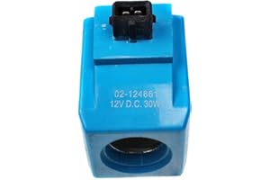 JEENDA Mover Parts Solenoid Coil 02/124661 02124661 02-124661 for Eaton Vickers Solenoid 12V 30W Fits JCB 3CX 4CX 1500B 4C