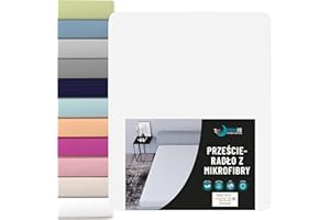 Dreamzie prześcieradło z gumką na materac 135 x 190 cm, 100% poliestrowa mikrofibra, w odcieniu bieli alabastrowej, certyfikat Oeko Tex, bez substancji chemicznych, miękki efekt skórki brzoskwini