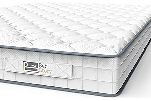 BedStory Mattress, Single Mattress 90x190x14cm Sleeping Sprung Mattress Medium Firm Bonnell Spring Mattress with Breathable Fabric Fire Resistant Barrier Skin-friendly Durable for Bedroom