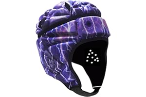 NICEYEA Rugby Helm Kopfschutz Torhüter Fußball Torwart Helm Sport Kopfbedeckung Scrum Cap Kopfschutz Weicher Schutzhelm Unterstützung für Hockey Fußball Rugby