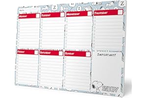 Erik terminarz tygodniowy Snoopy Rebel with Paws - A4 bez stałej daty