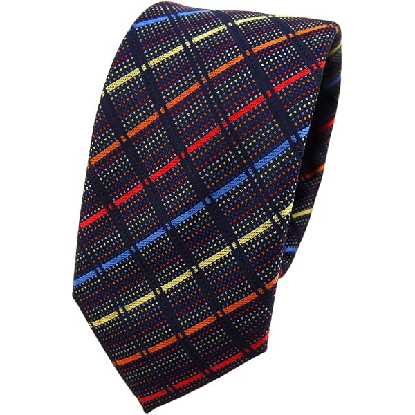 Cravate TigerTie Rouge Carmin Noir Rayée - Longueur 150cm Largeur 8cm - Polyester - Style Classique