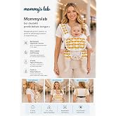 Mommyslab Bebek Ergonomik Pratik Kanguru Taşıyıcı, Ayarlanabilir Sırt Destekli, Sarı Balık, 0-36 Ay