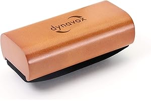 Dynavox Aksamitna szczotka czyszcząca SP120, aksamitna szczotka do czyszczenia winylu o wyglądzie drewna