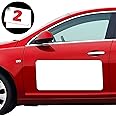 Set of 2 - Blank Magnetic Signs for Vehicles | 24” x 12” Inch 30 Mil Flexible PVC White Car Magnet Set with Rounded Corners | Blank Car Door Magnets are Great for Advertising Business & Much More
