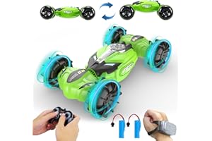 TAIKOUL Voiture Telecommandé Tout Terrain, 2.4 GHZ 4WD Voiture Amphibie Télécommandée à Partir de 6 7 8 9 10 11 12 13 14 Ans Jouet Cadeau, Capteur Gestuel étanche Enfants RC Car