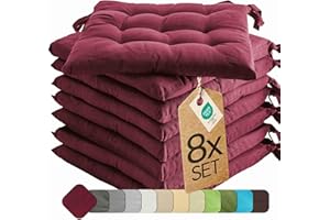 etérea Himmlische Qualität Cuscini per Divano e Mobili da Giardino - Cuscini Sedie Cucina 40x40 cm - Set e Colori diversi - per Uso interno ed Sedie da esterno e Sedia Gaming