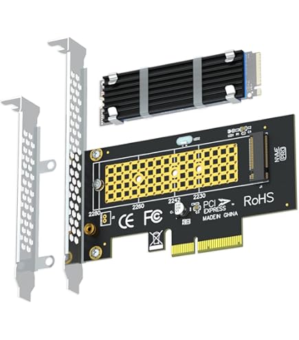 Adaptateur Gen 5.0 M.2 NVMe M Key Vers MCIO X4 PCIe 5.0 - KALEA-INFORMATIQUE