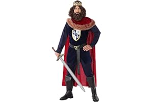 Atosa Disfraz Rey Medieval Azul Hombre Adulto