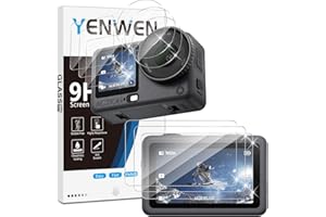 Yenwen Schutzfolie für DJI Osmo Action 6 für Panzerglas, 3 Stück Displayschutz, 9H Härte Schutzglas Folie HD Klar Panzer Schutz Glas