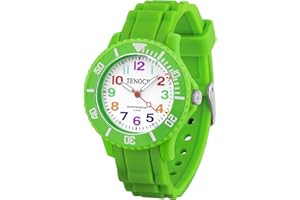 Ayybboo Kids Watch for Boys Girls, 30M Waterproof Childrens Watch, Easy to Read Kids Watches for 4-13 Years Learning Time, Quartz, Soft Band