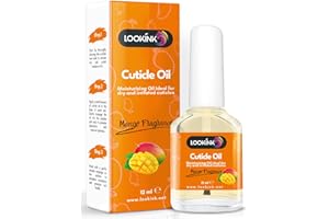 LOOKINK Olio Cuticole Unghie Professionale 12 ml, Fragranza Mango, Idratante e Nutriente per Cuticole di Mani e Piedi