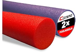 ‎CONIPA Conipa® - 2 x Schwimmnudeln im Set (160 x 7 cm) Kinder & Erwachsene (aus Schaumstoff) - Poolnudel & Pool-Spielzeug Set ab 3-10 Jahre (Made IN Europe) - Pool Wassernudel & Pool-Nudel