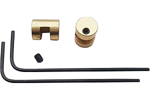 MYIW Goujon de Pouce Goujon de Pouce + clé hexagonale 0.35"x 0.28", Barre de Pouce Bouton-Poussoir Lot de 2 Ensembles (Laiton)