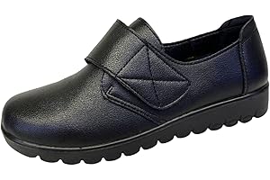 BAYTECH Zapatillas sin Cordones Confort Mujer - Zapatos Comodos Trabajo Chef Camarero Hostelería, Calzado Cocina Diseño Uniforme Vestir 2023, Cierre Velcro