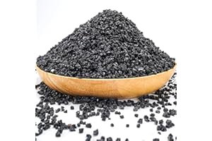 TOYPOPOR 2.2 lb Black Lava Pebble Vase Filler Pebbles Stones Crafting Floral Arranging Home Décor Decorative Colored Crushed Stones Special Black Aquarium Gravel for Freshwater Aquariums