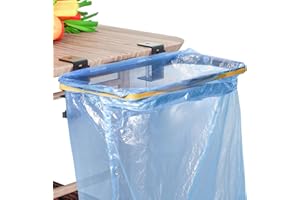 mumisuto Support pour Sac Poubelle, Porte-Sacs Poubelle Suspendu, Support de Sac Poubelle en Acier Inoxydable, Support Sac à Déchets pour Cuisine, Placard, Camping, Pique-Nique, Camping-Car