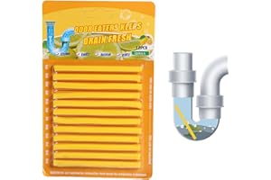 YOUNGWIER Abflussreiniger Sticks, 12 Stück Abfluss Sticks Um Verstopfungen Vorzubeugen - Duschablauf-Desodorierer Enzymreiniger Rohrreiniger Kraftvolle Abfluss Geruchskiller - Drainsticks Für Die Rohrreinigung