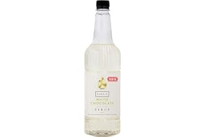Simply Sugar Free White Chocolate Syrup, Low Calorie, Vegan & Nut Free Flavoured Syrup for Coffee, Cocktails & Baking (1 Litre)