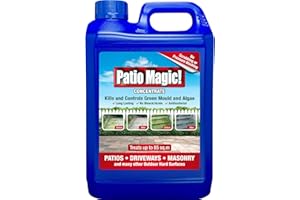 CAPRICAN Patio Magic! Patio Cleaner Concentrate 2.5L–5L Fast-Acting Mould, Algae & Lichen Remover – No Scrubbing Required – Long-Lasting Protection – Treats Up to 85m²/170m² (2.5 Litre)