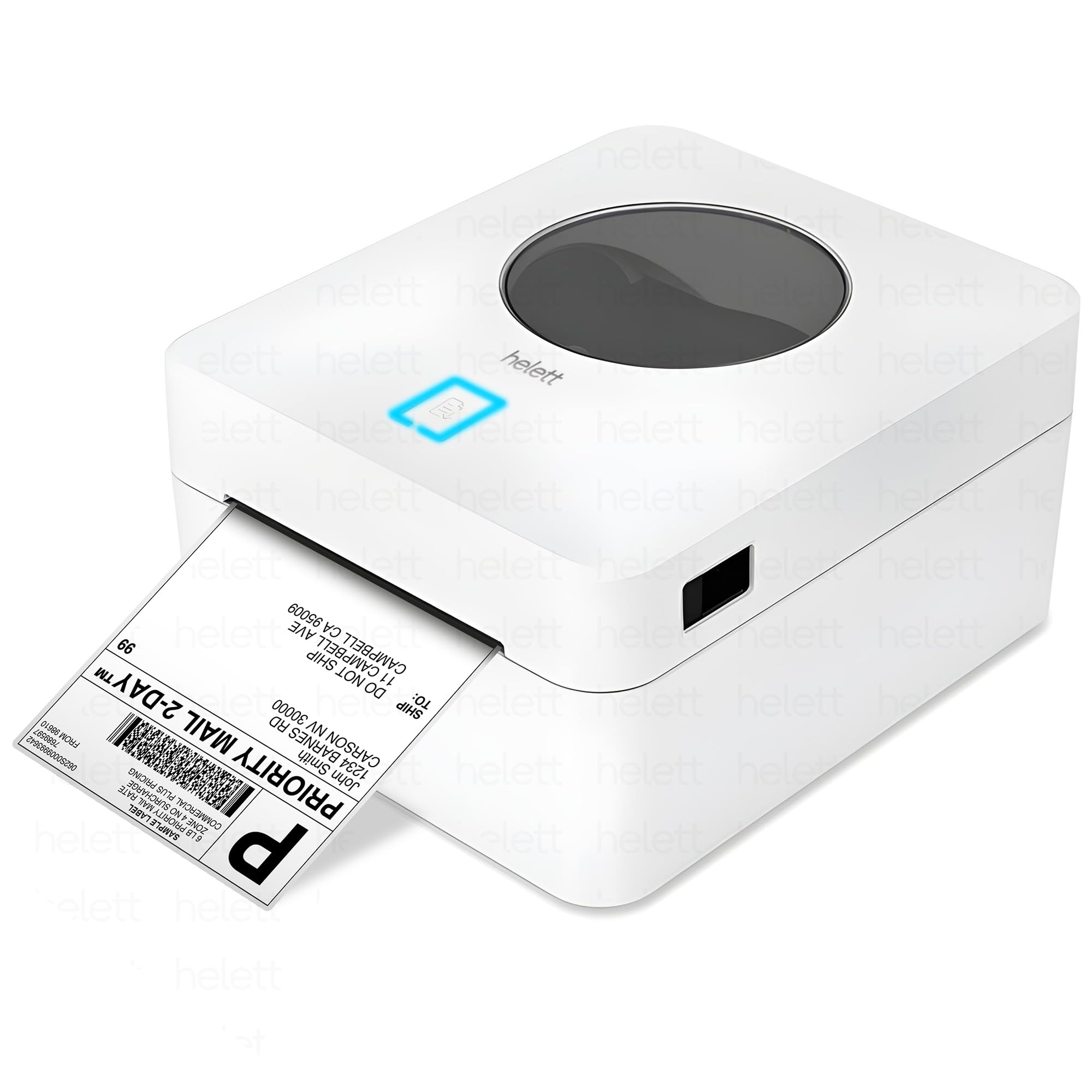 Helett® H30Cpro Wireless(Bluetooth+USB)Thermal Label Printer with Inbuilt Paper Holder Compartment|4*6 Shipping Label &Barcod