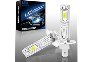AUXIRACER Ampoule H1 LED 30000LM, Ampoule Voiture H1 LED 6500K, CSP LED 12V, 80W, Plug and Play(H1(30000LM))