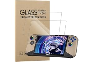 MEMELOKA Verre Trempé pour MSI Claw 8 AI+/Claw 8 AI Plus 8 Pouces, 2 Pièces 9H Dureté [Anti-Rayures][sans Bulles][Haute Définition] Protection Écran pour MSI Claw 8 AI+/Claw 8 AI Plus