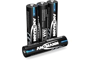 ‎ANSMANN ANSMANN Telefon Akku Micro AAA LR03 800mAh 1,2V NiMH, 4 Stück, wiederaufladbar, ideal für DECT Phone, Schnurlostelefon, Babyphone, Ersatzakku
