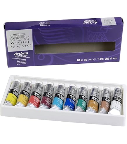 Pintura acrílica azul cobalto set