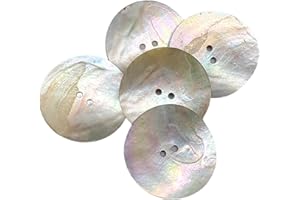 BOTIBOTON SL Bottoni in madreperla naturale - AKOYA - 7 misure - Prodotti e spediti dalla Spagna - 34 mm